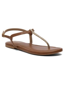 ERIDANI - Women Rivera Tan Braided Sandals
