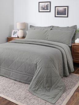 Maspar - Summer AC Room Cotton Single Bed Solid Quilt- Quilted Bed Cover