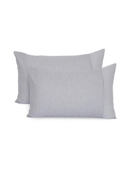 Maspar - 2-Piece Solid Standard 100% Cotton Pillow Covers for Bed Decor