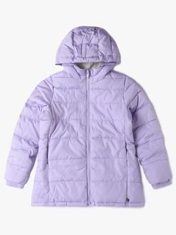 GAP - Girls Lavender Solid Puffer Jacket