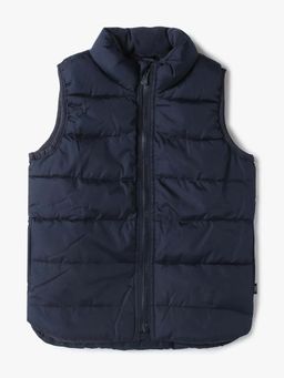 GAP - Boy Navy Blue Solid Puffer Jacket