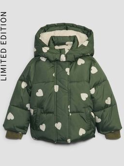 GAP - Girls Green Printed Puffer Jacket
