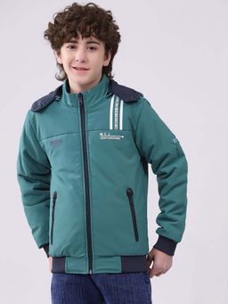 Monte Carlo - Boys Green Solid Jacket