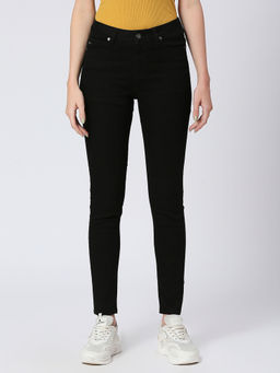 Being Human - WomensBottom Denim Raw Black Jeans