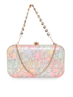 ESBEDA - Multi Color Warli Rose Printed Pattern Clutch For Women