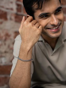 Shaya by CaratLane - Axis 925 Silver Mens Bracelet