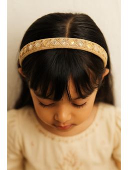 Choko - Gold Embroidered Work Hairband for Girls