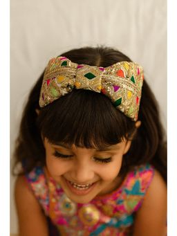 Choko - Gold Embroidered Hairband for Girls
