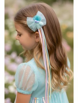 Choko - Blue Pastel Bow Alligator Hair Clip for Girls