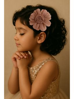 Choko - Soft Beige Rose Hair Clip for Girls