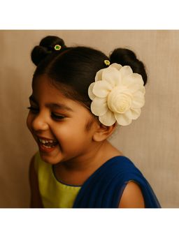 Choko - Soft Cream Rose Hair Clip for Girls