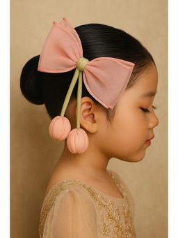Choko - Pink Bow Hair Clip for Girls