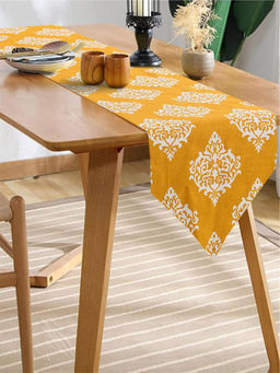 Urban Space - Cotton Dining Table Cover - Motif Mustard