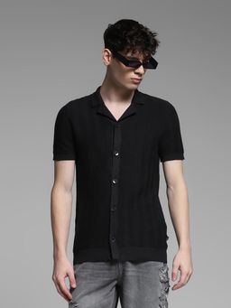 Jack & Jones - Men Black Solid Shirt