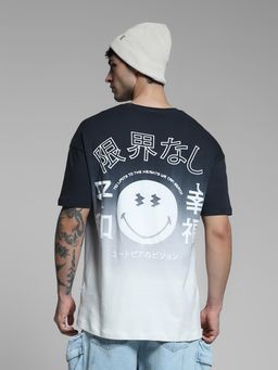 Jack & Jones - Men Black Ombre T-Shirt