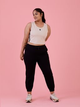 Muvazo - Cool Off Crop Tank Beige