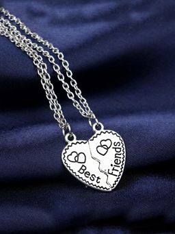 Yellow Chimes - Friendship'S Day Special Best Friends Forever Combo Necklace Chain (Pack of 2)