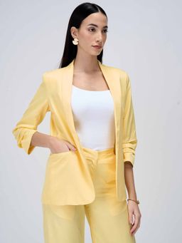 SALT Attire - Yellow Solid Blazer