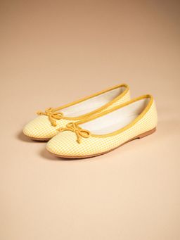 Theater - Women Swans Yellow Check Ballerina