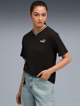 Puma - Essentials Women’s Relaxed Fit V-Neck T-Shirt