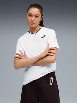 Puma - Essentials Women’s Relaxed Fit V-Neck T-Shirt