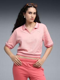 Puma - Wardrobe Essentials Women's Boxy Fit Crop Polo T-Shirt
