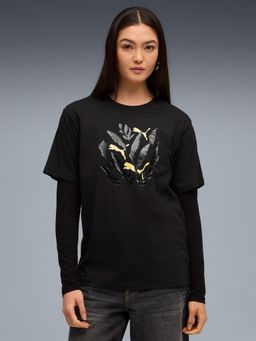 Puma - House Of Graphics Women's Relaxed Fit Leaf T-Shirt