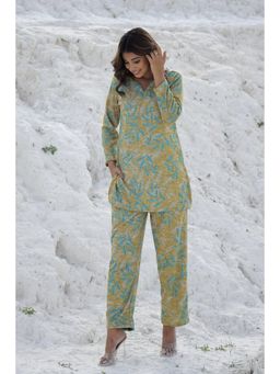 Gahan - Women Printed Winter Wear Co-Ord Set - Green