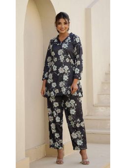 Gahan - Women Printed Winter Wear Co-Ord Set - Grey