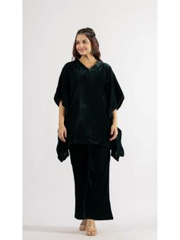 Gahan - Women Solid Winter Wear Co-Ord Set - Green