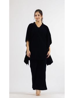 Gahan - Women Solid Winter Wear Co-Ord Set - Black