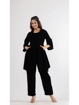 Gahan - Women Solid Winter Wear Co-Ord Set - Black