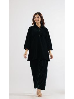 Gahan - Women Solid Winter Wear Co-Ord Set - Green