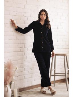 Gahan - Women Solid Winter Wear Co-Ord Set - Blue