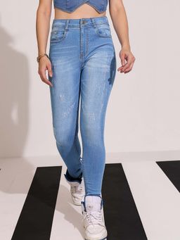 DOLCE CRUDO - Women's Blue Skinny Denim Jeans