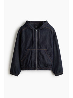 H&M - Men Blue Hooded Workwear Hoodie
