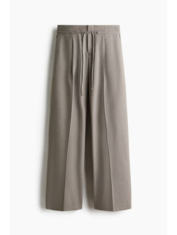 H&M - Women Beige Tailored Drawstring Pant