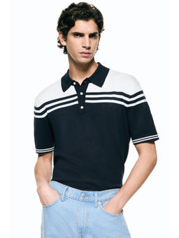 H&M - Men Multi-Color Regular Fit Polo T-Shirt