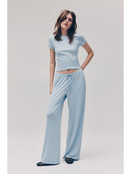 H&M - Women Blue Fine-Knit Pant
