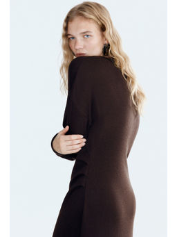 H&M - Women Brown One-Shoulder Jersey Dress