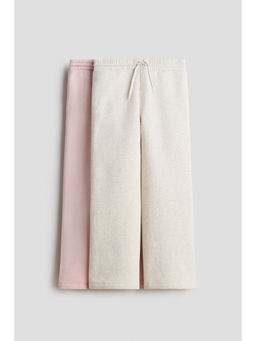 H&M - Girls Pink 2-Pack Brushed-Inside Pants