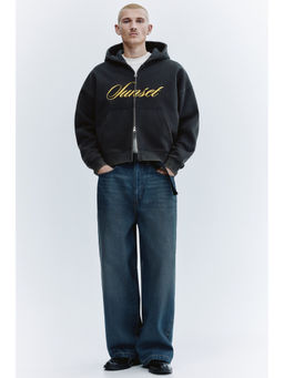 H&M - Men Black Oversized Fit Hoodie