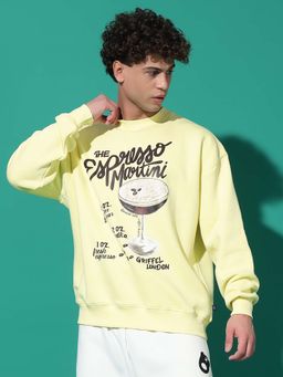 Griffel - Espresso Regular Fit Off White Sweatshirt