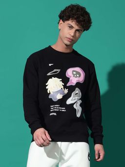 Griffel - Don'T Forget Black Regular Fit Sweatshirt