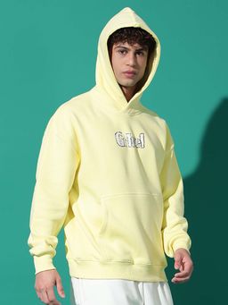 Griffel - Island Bird Oversized Yellow Hoodie