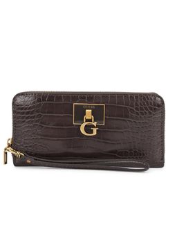 Guess - STEPHI SLG LARGE ZIP AROUND Brown Wallet