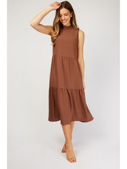 Trendyol - Brown Smock Maxi Dress