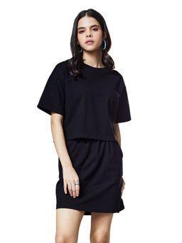 The Souled Store - Solids Black Set Women Co-ord Sets For Women (Set of 2)