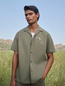 Mufti - Olive Men Shirt