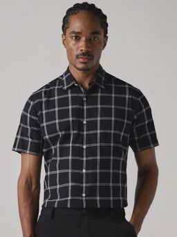 Mufti - Black Checks Men Shirt